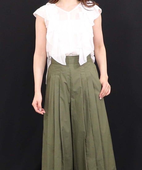 21SS【Something Green】フリルブラウス SG2142015