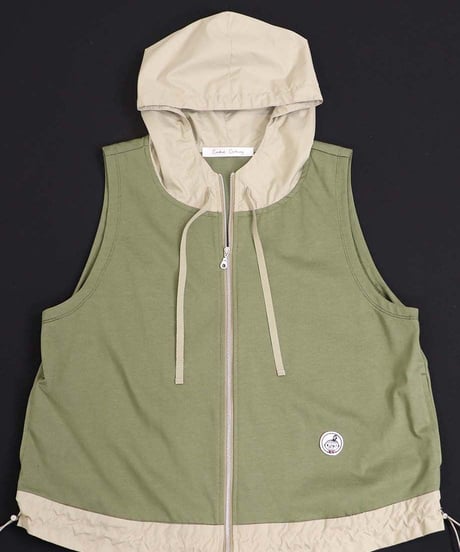 【Cordial Clothing】2マテリアルパーカーベスト CC2131106