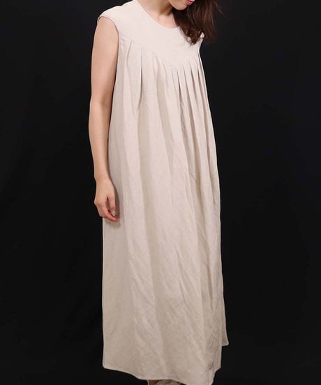 21SS【Something Green】リネンロングワンピース SG2142024