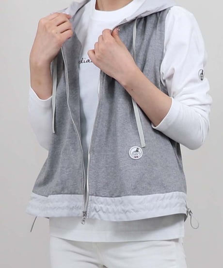 【Cordial Clothing】2マテリアルパーカーベスト CC2131106
