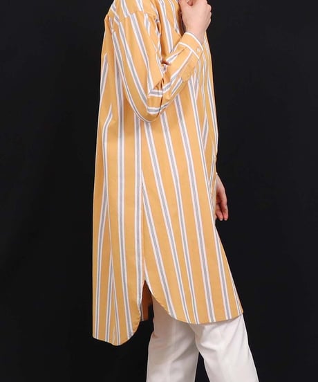21SS【Something Green】ストライプロングシャツ SG2142012