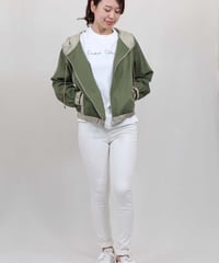 【Cordial Clothing】2マテリアルジップアップ パーカー CC2131105
