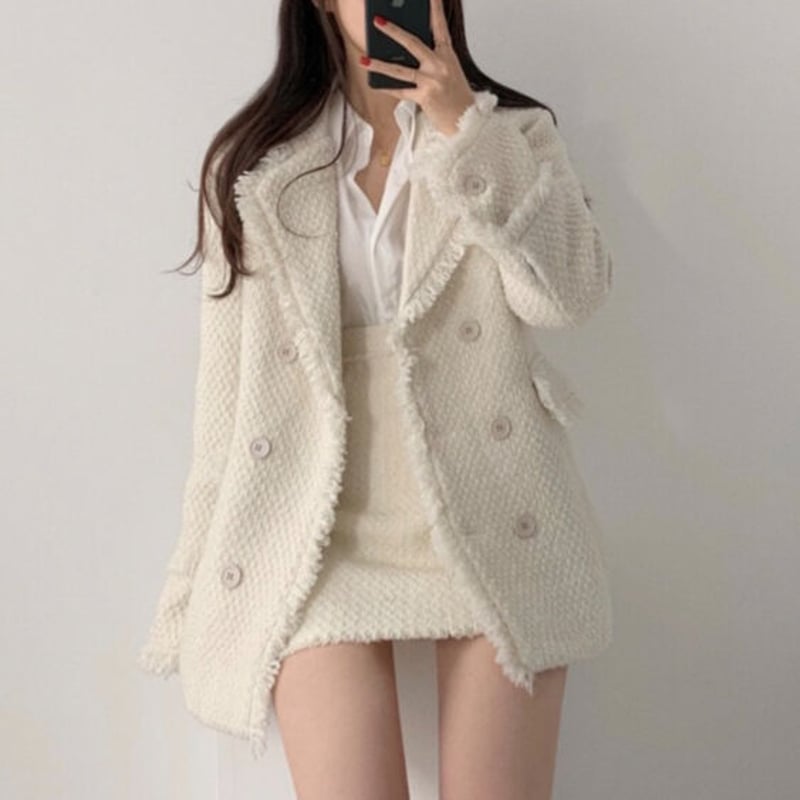 フェミニンツイードジャケット＋スカートセット 0355 | Dolly