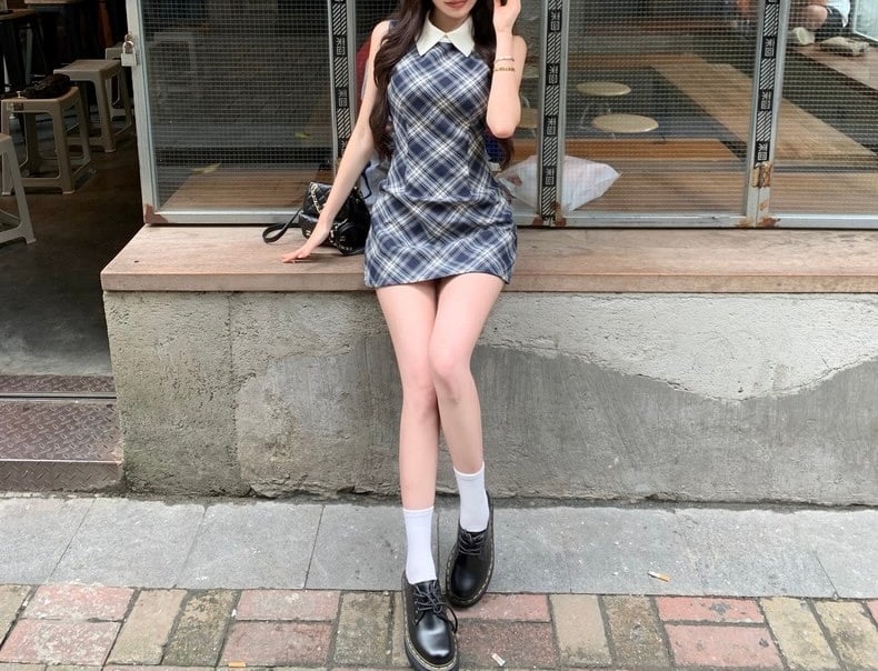 ぎこです♡archivio新品未使用品サイズ40ネイビーワンピ♡ yto24080206-7.jpg