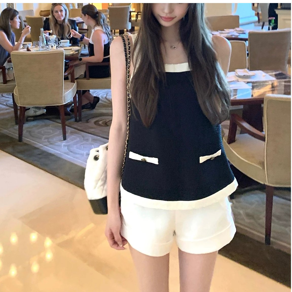 フレンチバイカラーキャミトップス 1233 | Dolly