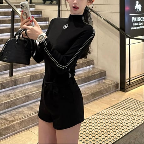 フラワースリーブライントップス　1335