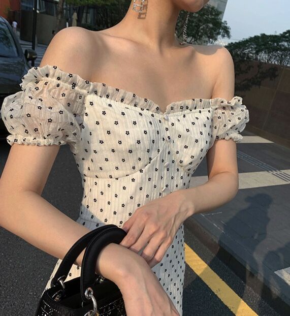 美品✨ ジョエブ JOIEVE 水玉 ドット ロングワンピース ドレス 36 美品✨ ジョエブ JOIEVE 水玉 ドット ロングワンピース ドレス