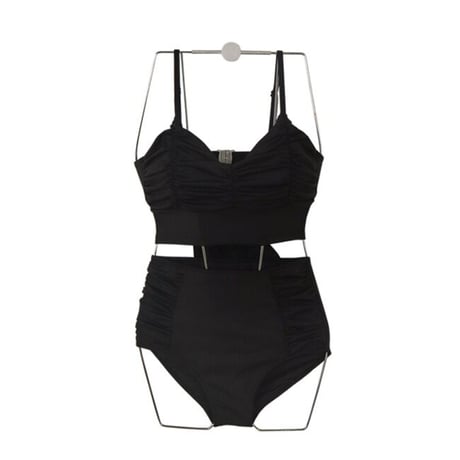 プリーツハイウエストSWIM WEAR　0172