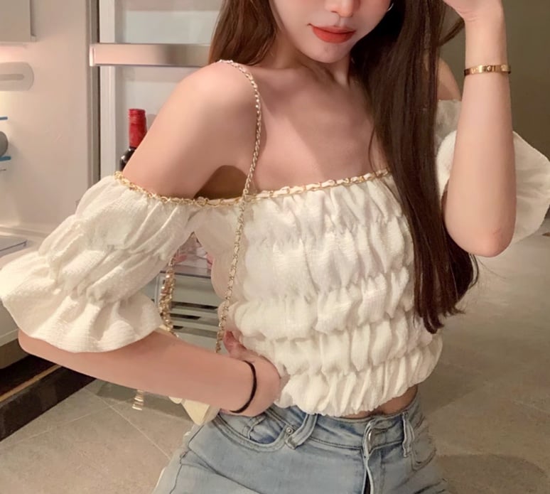 トップス dolly チェーンオフショルトップス 0891 | Dolly