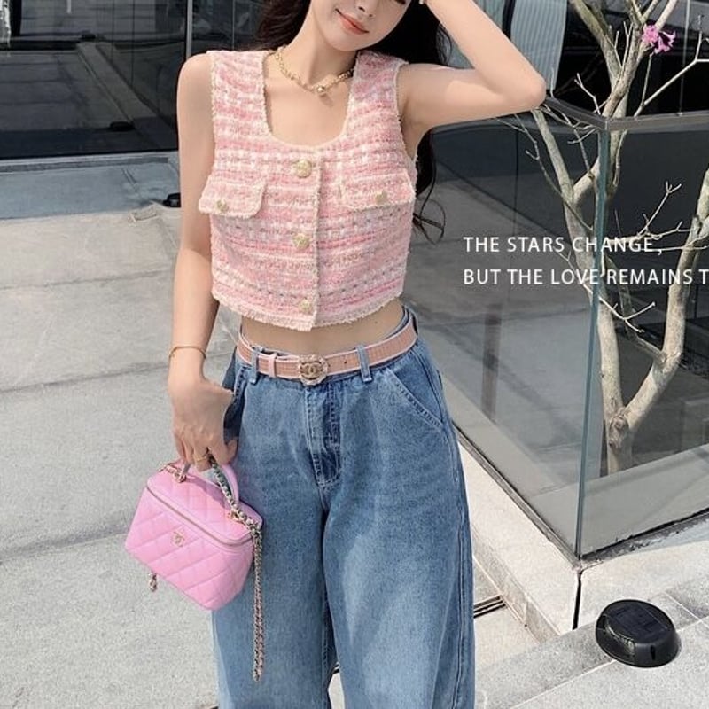 ルネ❣️超美品❣️TISSUEピンクツイードワンピース ルネ❣️超美品❣️TISSUEピンクツイードワンピース