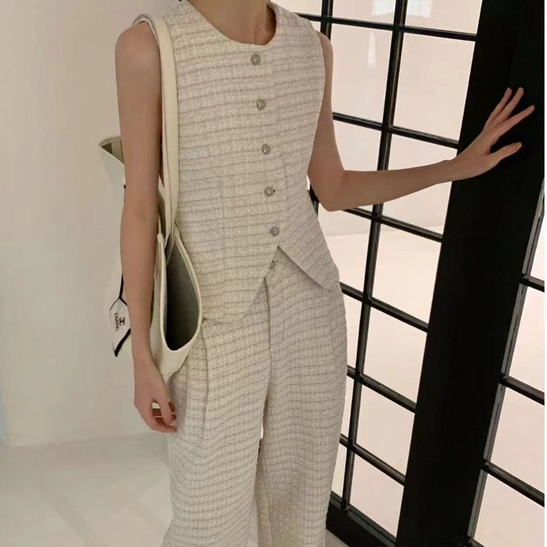 【マリモ】　ELLIE ツイードベストパンツ　セットアップ fit=scale-down,w=1200