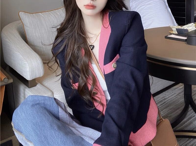 バイカラーフレンチカーディガン 0434 | Dolly