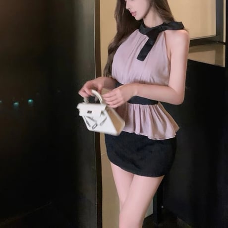 フェミニンリボンシフォントップス　 1167