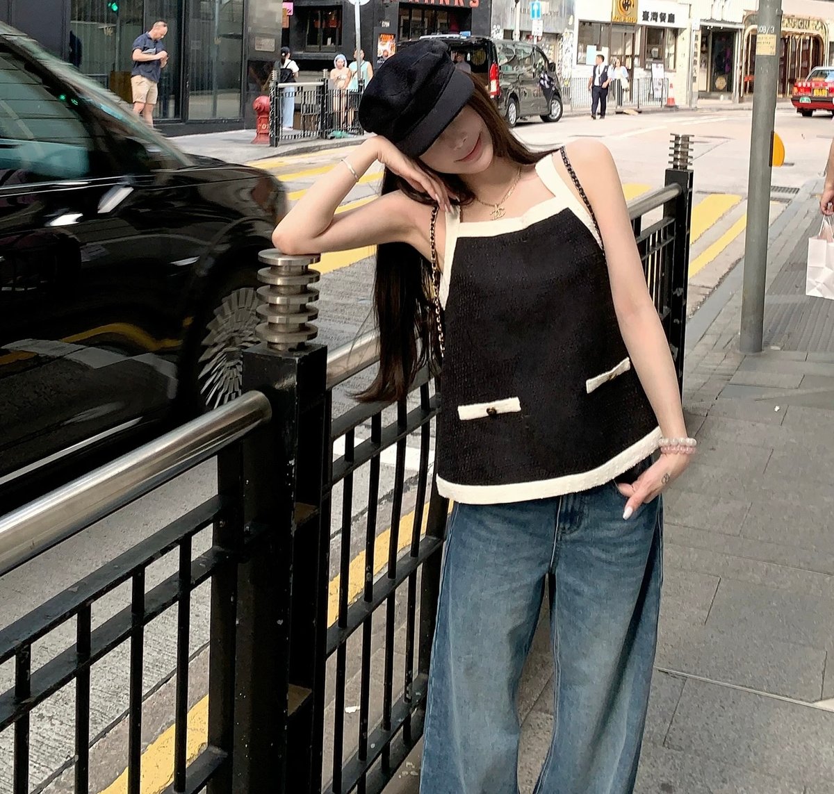 フレンチバイカラーキャミトップス 1233 | Dolly