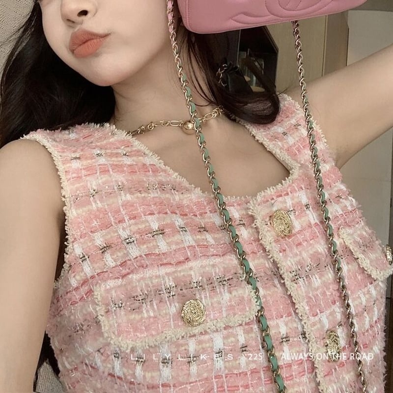 フェミニンピンクツイード（ワンピ/トップス） 0667 | Dolly