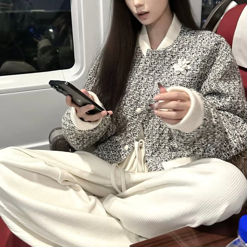 グレーツイードフレンチセットアップ 1276 | Dolly