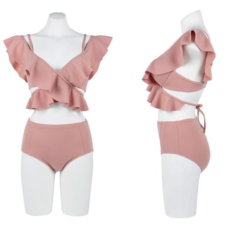 ビックフリルハイウエストSWIM MEAR   0182