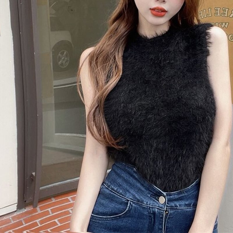 ファーノースリーブニット 0642 | Dolly ファーノースリーブニット 0642 | Dolly
