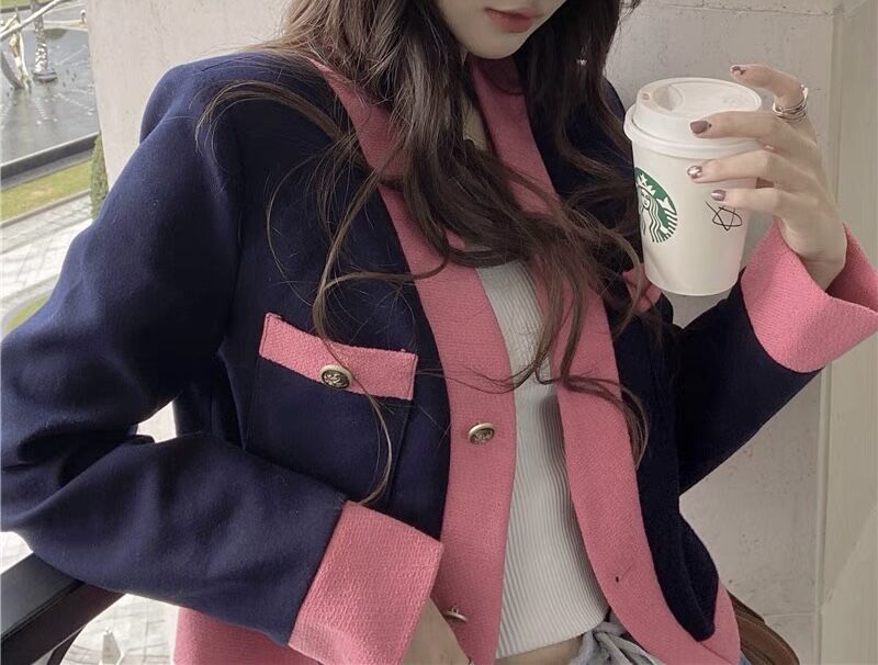 バイカラーフレンチカーディガン 0434 | Dolly