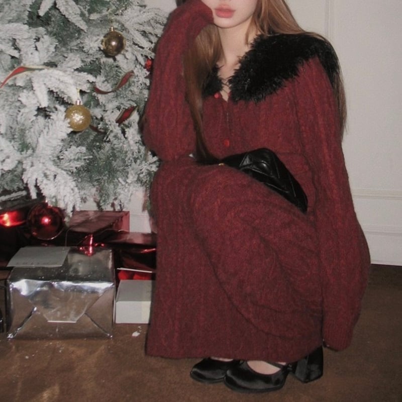 ファーカジュアルニットセットアップ 0815 | Dolly