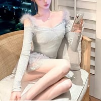 フェザリーオフショルファートップス　1271