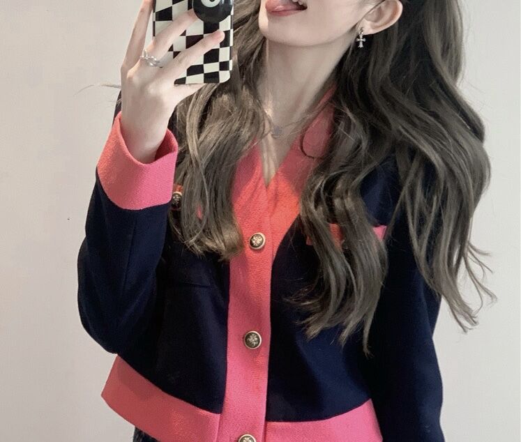 バイカラーフレンチカーディガン 0434 | Dolly