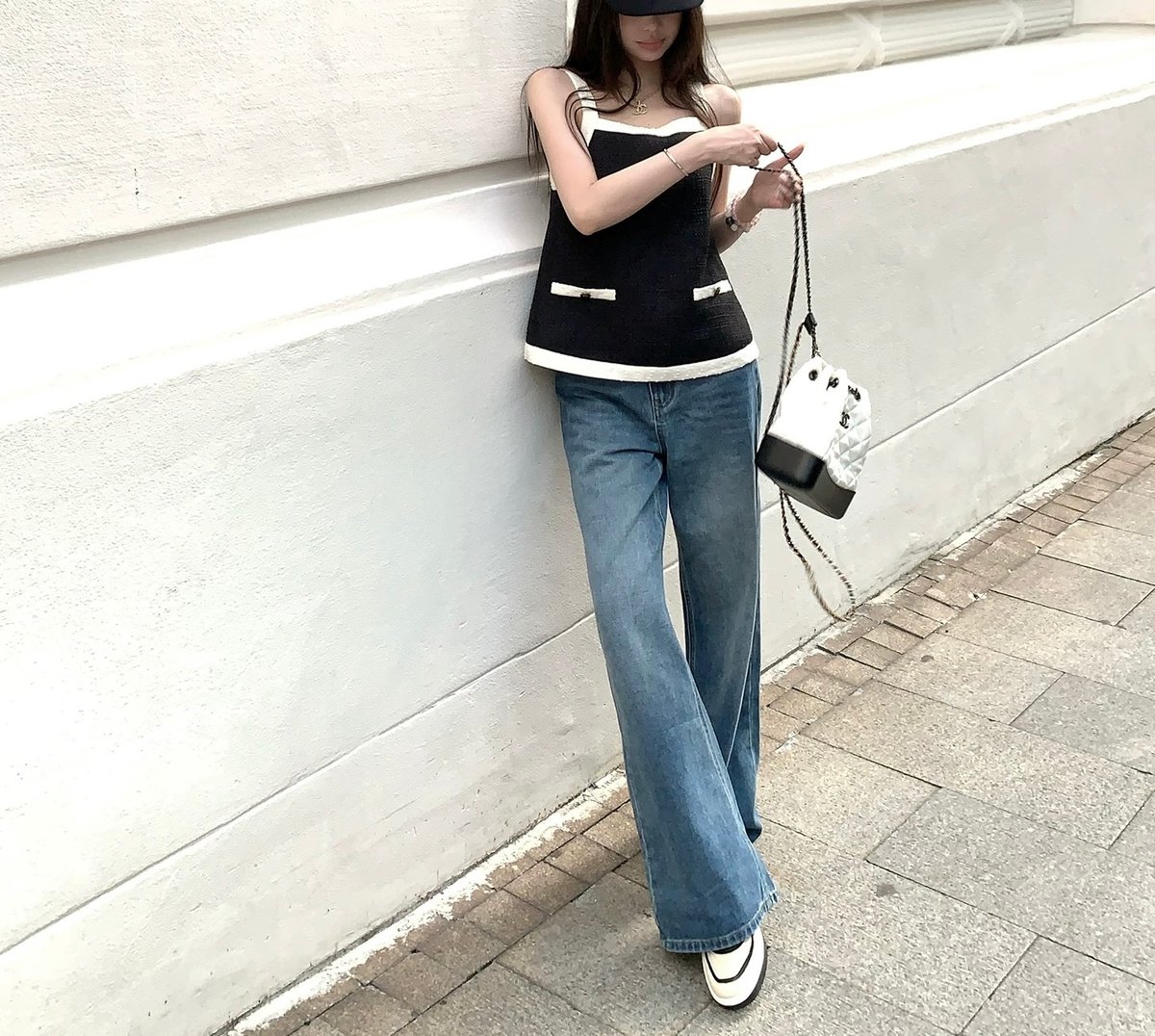 フレンチバイカラーキャミトップス 1233 | Dolly