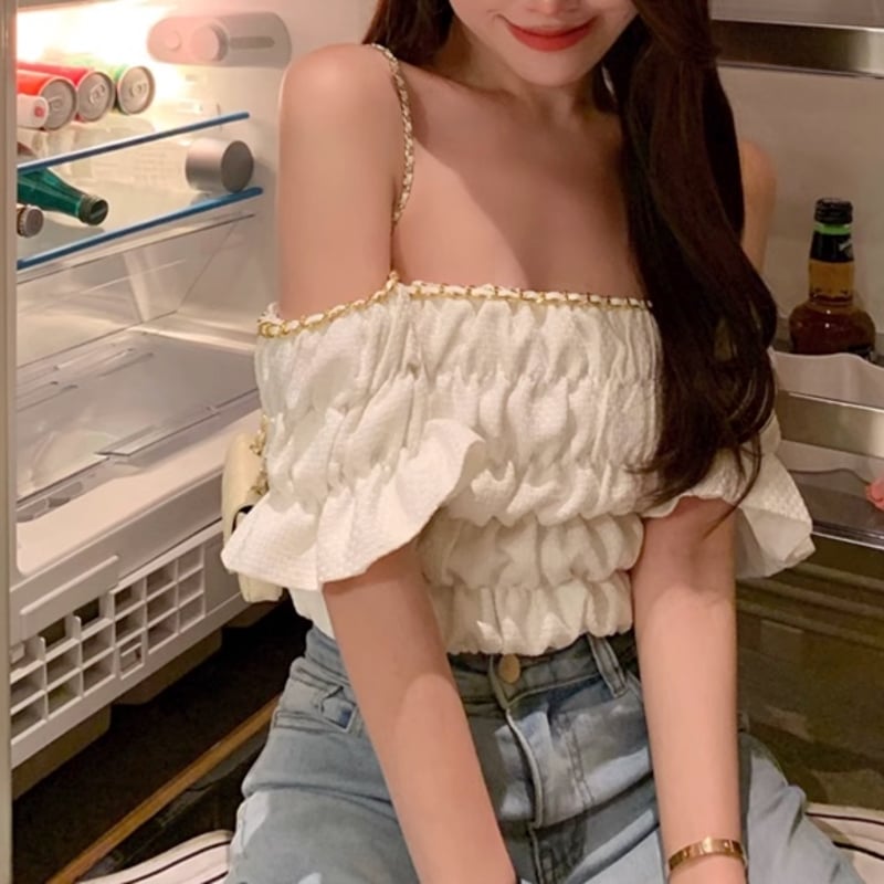 9090girl トップス オフショル スタイル盛れるオフショルトップスの魅力 | TikTok