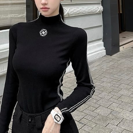 フラワースリーブライントップス　1335