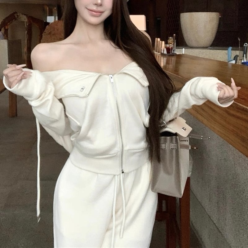 メルトオフショルカジュアルセットアップ 1267 | Dolly