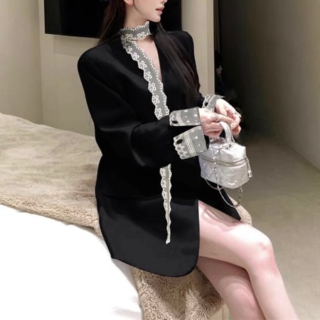 レースデザインオーバージャケット　1085