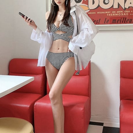 千鳥柄スタイルSWIM WEAR 0460
