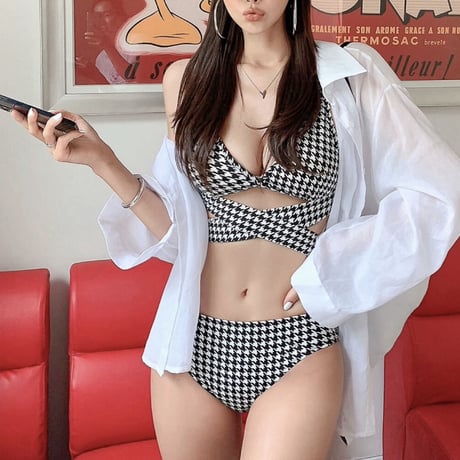千鳥柄スタイルSWIM WEAR 0460