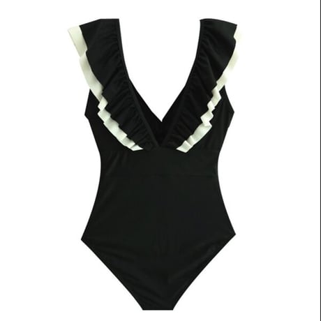 モノトーンフリルSWIM WEAR　0196