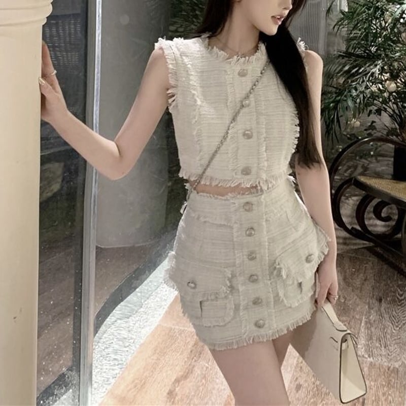 ツイードベストエレガントセットアップ 0679 | Dolly