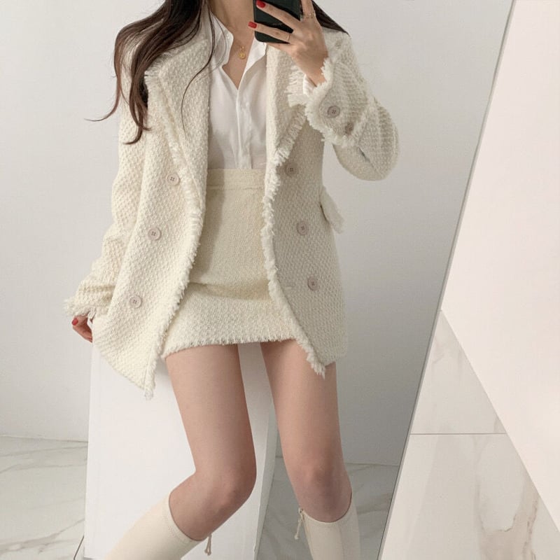 フェミニンツイードジャケット＋スカートセット 0355 | Dolly