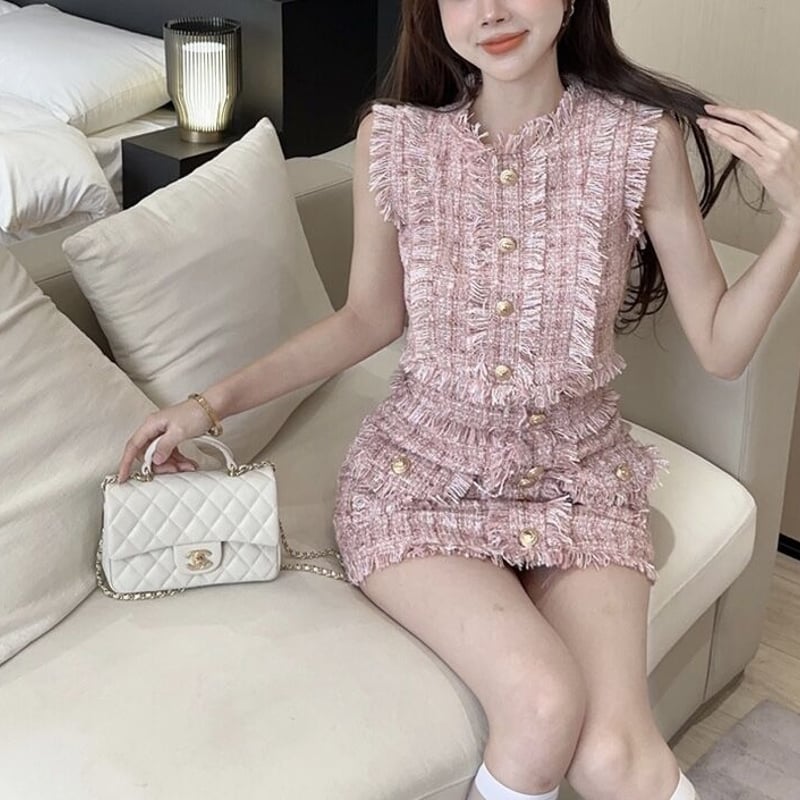 ツイードベストエレガントセットアップ 0679 | Dolly