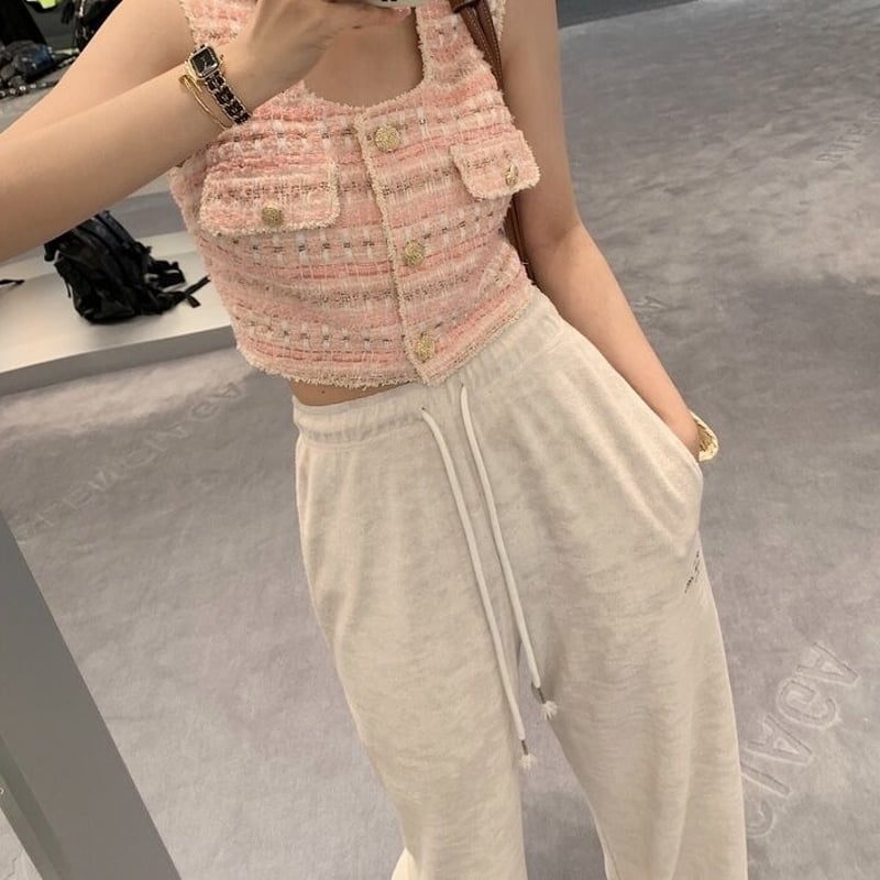 ❤️25新作 新品♡ SelfPortrait ピンクツイードワンピース♡　E11 フェミニンピンクツイード（ワンピ/トップス） 0667 | Dolly