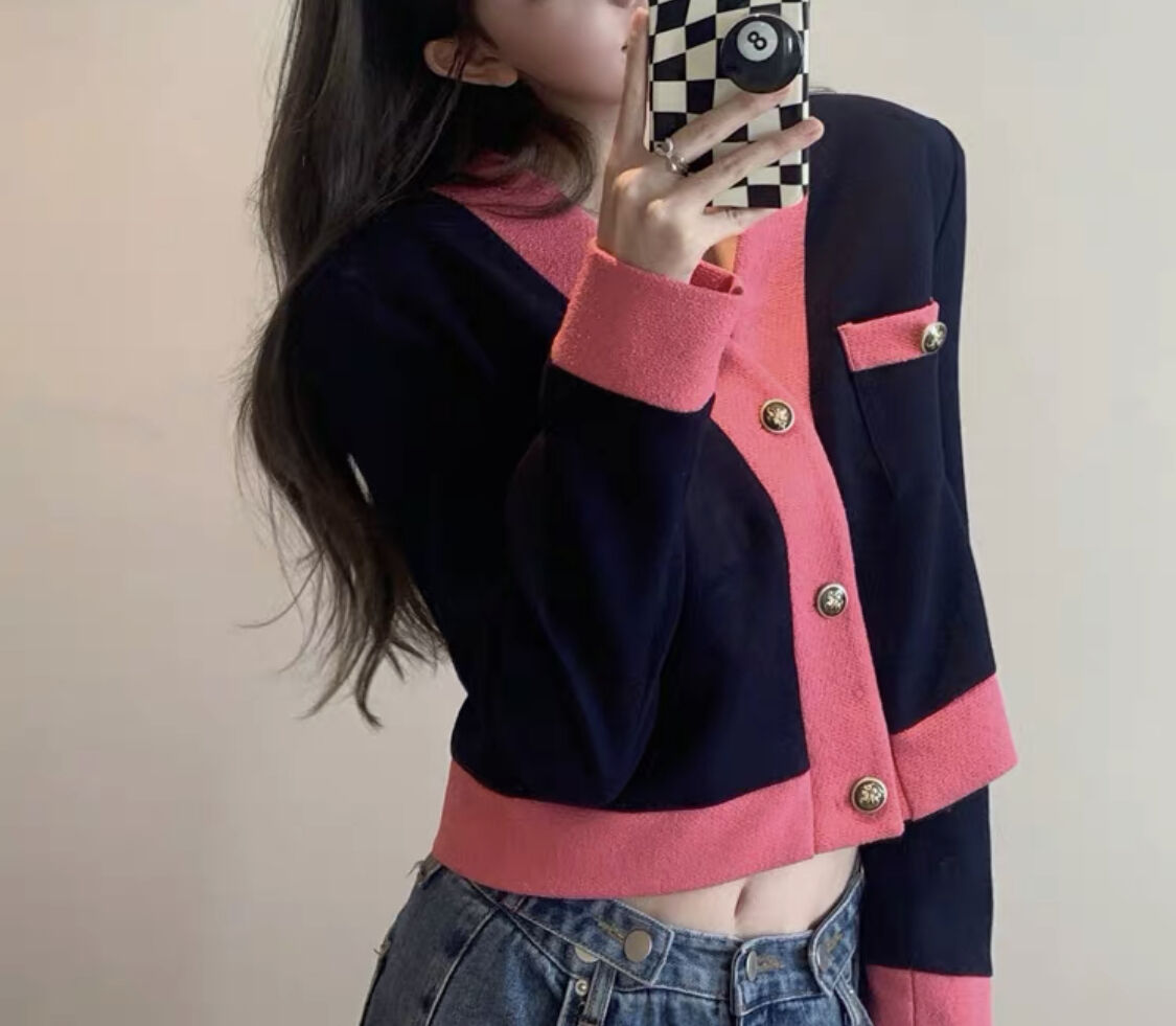 バイカラーフレンチカーディガン 0434 | Dolly