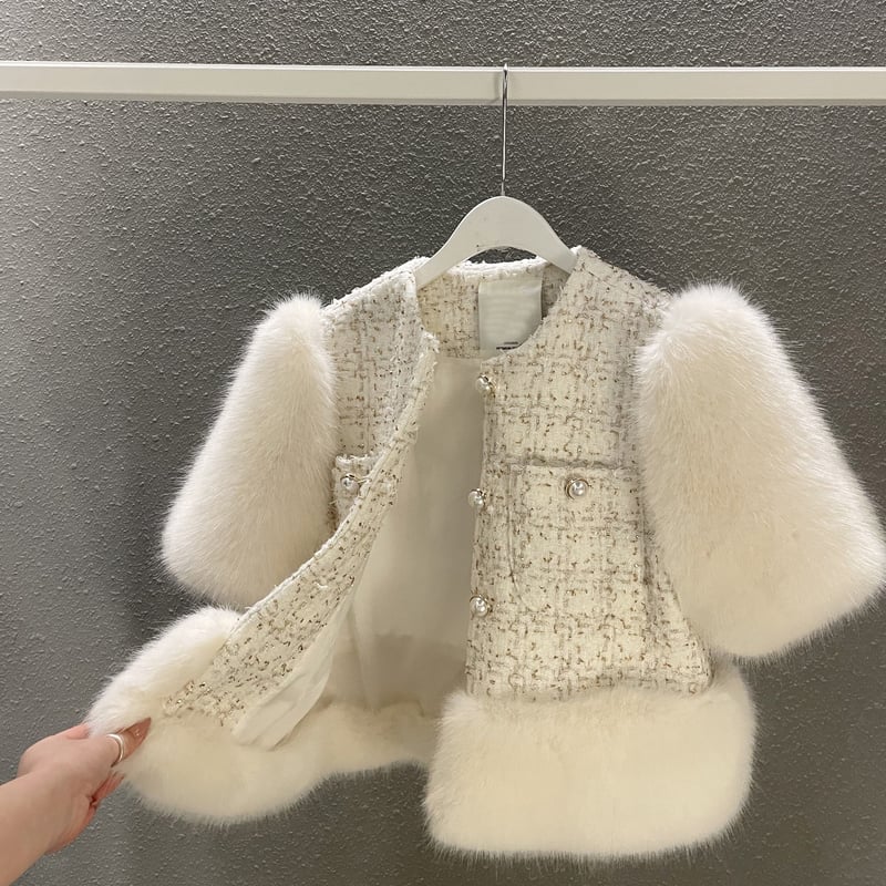 ツイードファーショートジャケット ツイードファーショートジャケット – BUNNY APARTMENT