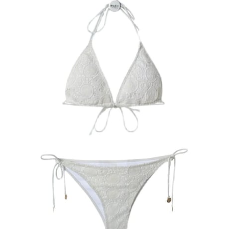ホワイトレーススリムSWIM WEAR　0190