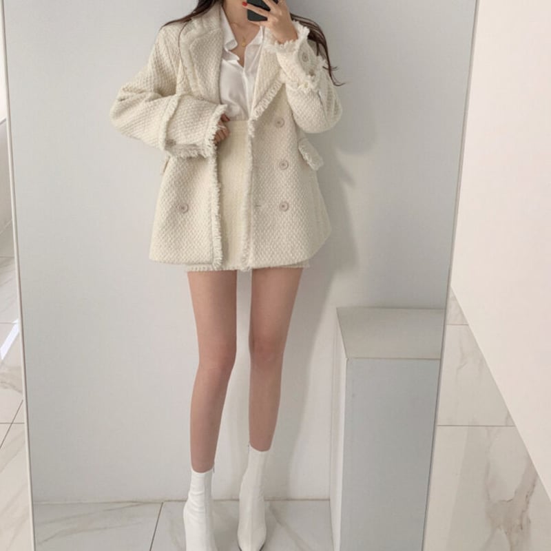 フェミニンツイードジャケット＋スカートセット 0355 | Dolly