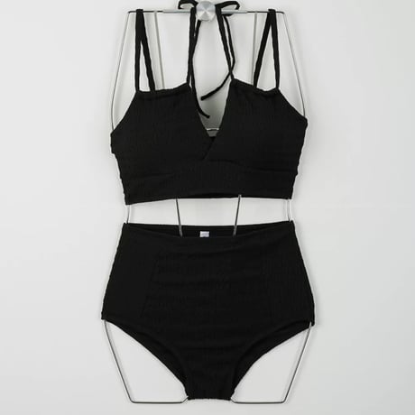 ホワイトハイウエストシンプルSWIM WEAR　1116