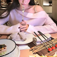 ピンクオフショルチェーントップス　1331