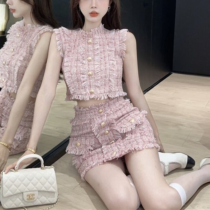 ツイードベストエレガントセットアップ 0679 | Dolly