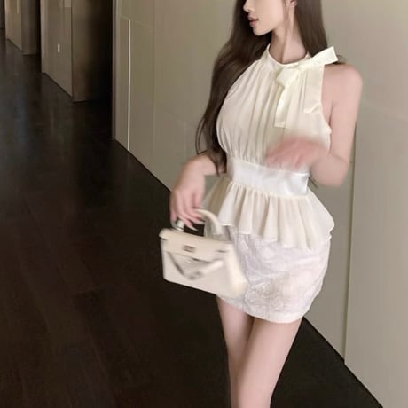 フェミニンリボンシフォントップス　 1167