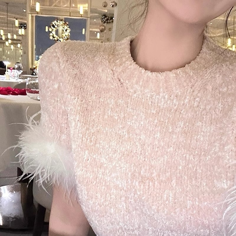 トップス dolly フェミニンファーニットトップス 1248 | Dolly