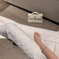 カジュアルクロスデザインストレートパンツ　1041