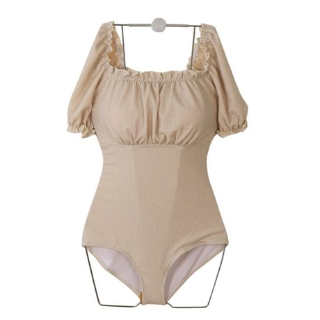 ホワイトバックリボンSWIM WEAR　0173