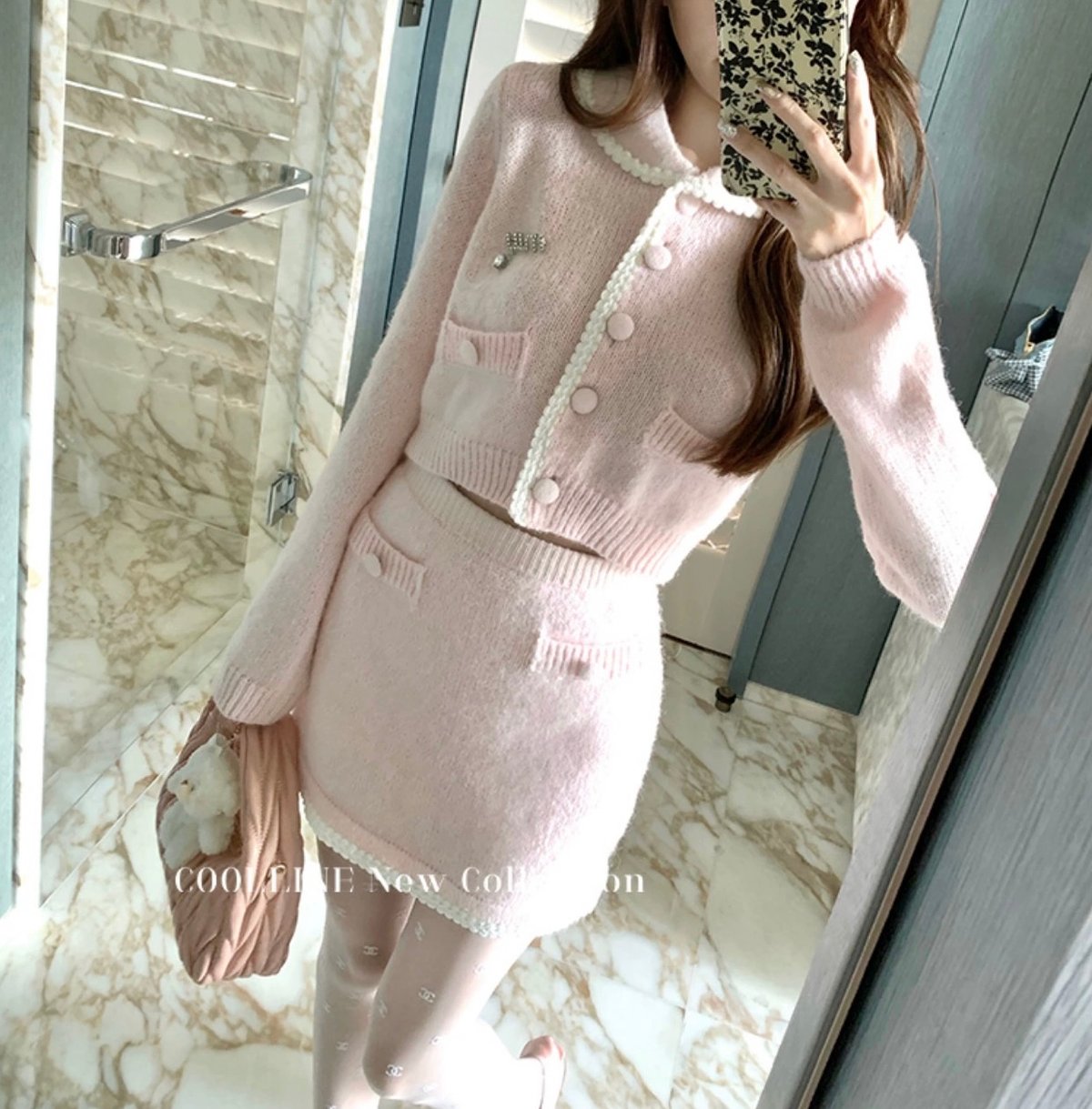 フェミニンピンクガーリーセットアップ 0823 | Dolly